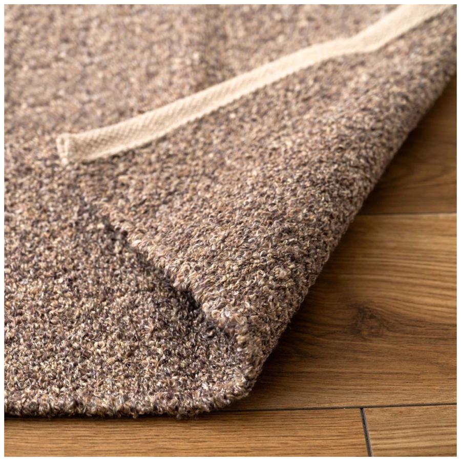 マット ブークレ生地 コットン ポリエステル 50×80 混色 ニュアンスカラー フロアマット おしゃれ 北欧 リビング 玄関 寝室 デスク キッチン 長方形 |  | 08