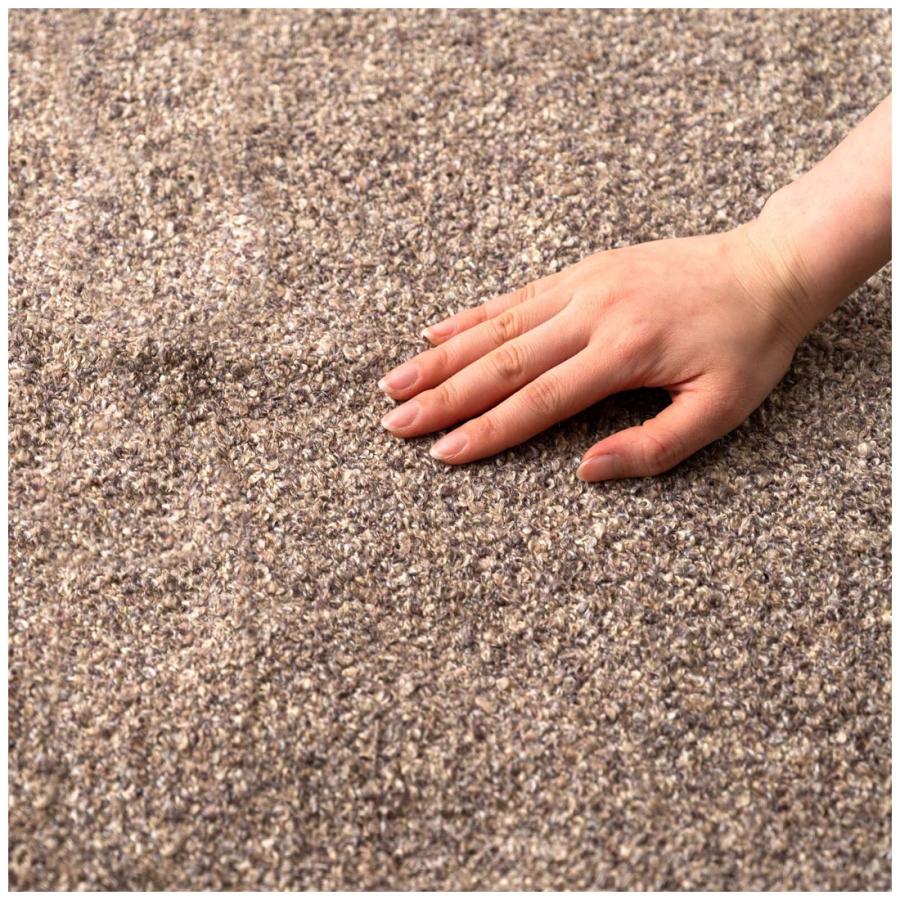 マット ブークレ生地 コットン ポリエステル 50×80 混色 ニュアンスカラー フロアマット おしゃれ 北欧 リビング 玄関 寝室 デスク キッチン 長方形 |  | 09