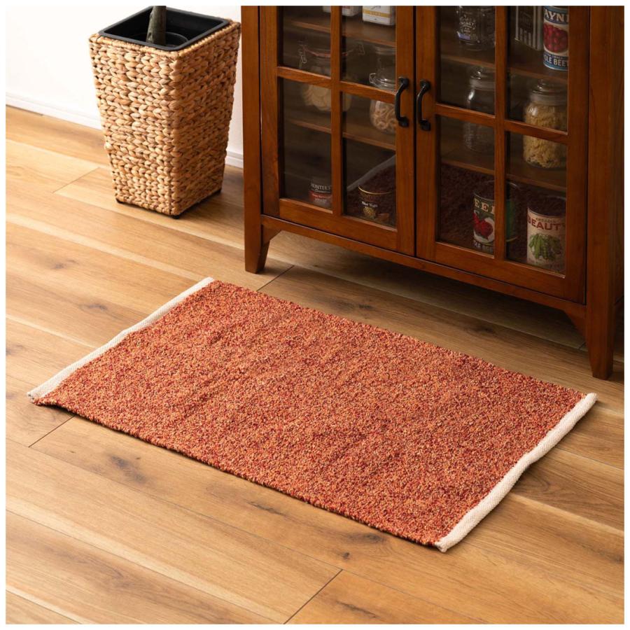 マット ブークレ生地 コットン ポリエステル 50×80 混色 ニュアンスカラー フロアマット おしゃれ 北欧 リビング 玄関 寝室 デスク キッチン 長方形 |  | 14