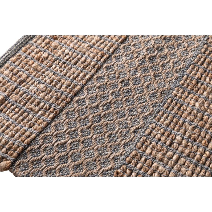 ラグ ジュートラグ コットン 長方形 130×190cm 手織り 天然素材 ストライプ おしゃれ インテリア アジアン リゾート オールシーズン インド製 両面同柄 |  | 04