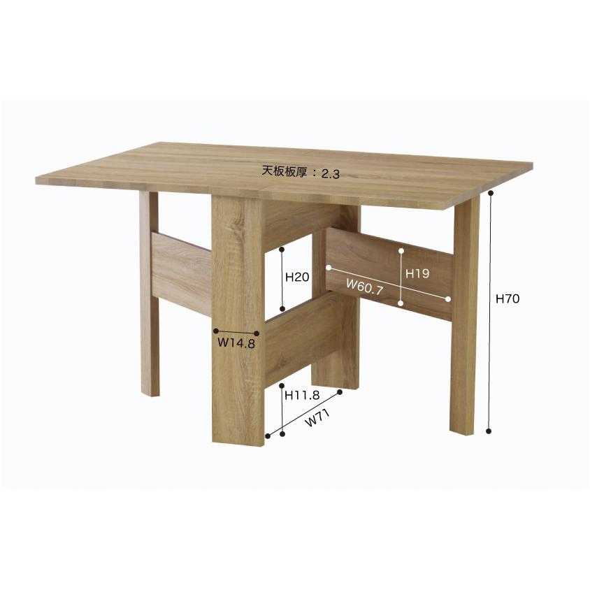 ダイニングテーブル 折りたたみ フォールディング バタフライ テーブル デスク 机 コンパクト 来客 省スペース 幅120cm ワークスペース |  | 07