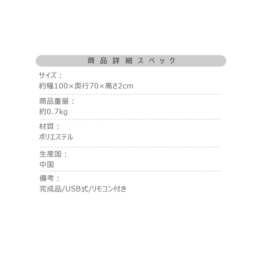 ブランケット USBブランケット ひざ掛け 電気ブランケット リモコン付き 100×70cm カバー洗濯可 膝上クッション あったかグッズ 冷え性対策 ポケット付き |  | 15