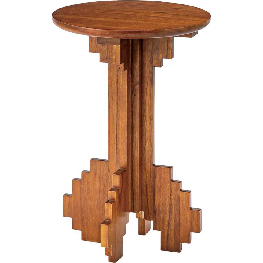 サイドテーブル テーブル 丸 ラウンド 円形 天然木 ミンディ おしゃれ レトロ 北欧 ヴィンテージ風 高さ53cm モダン ナイトテーブル ソファ横 ベッド横 玄関 |  | 01