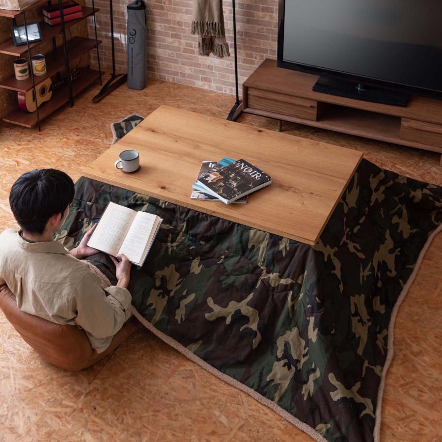 こたつ布団 コタツ布団 薄掛け 長方形 190×230cm 迷彩柄 カモフラージュ シープボア フリース 暖か 収納ケース付き 持ち運び アウトドア キャンプ |  | 11