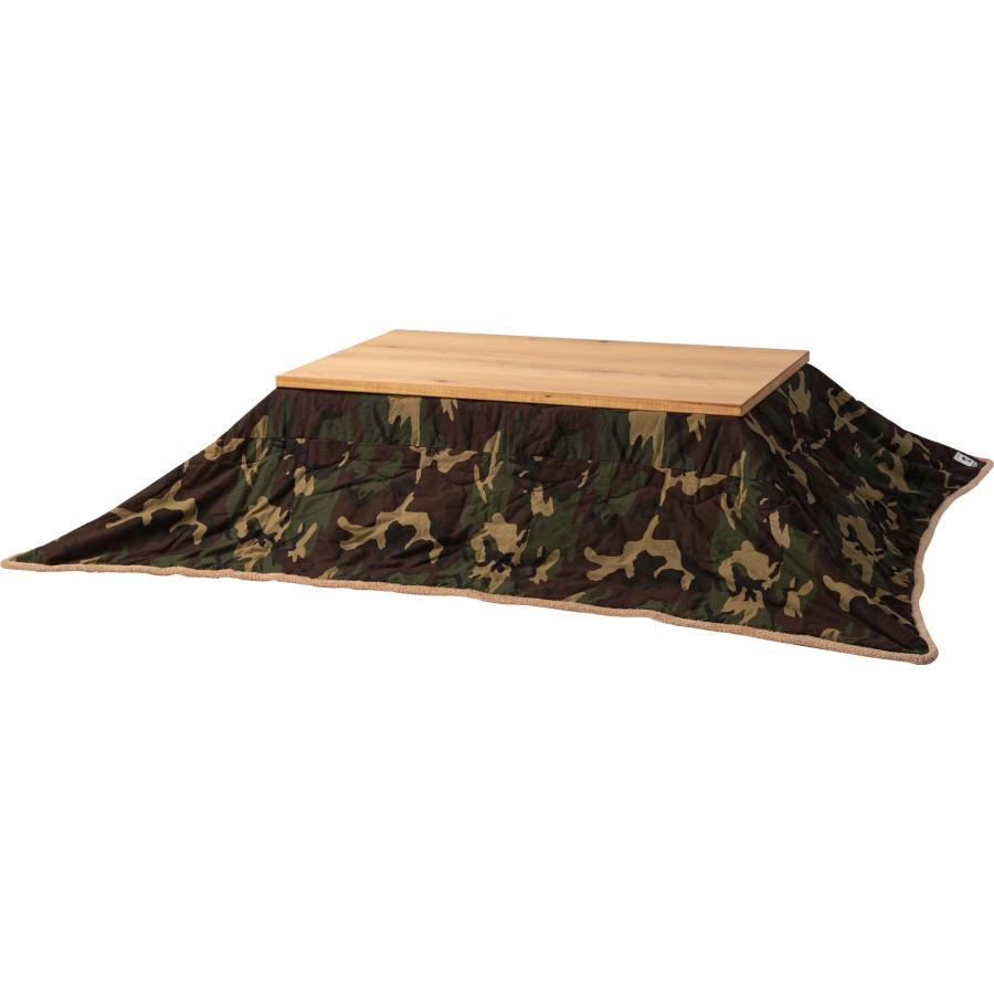 こたつ布団 コタツ布団 薄掛け 長方形 190×230cm 迷彩柄 カモフラージュ シープボア フリース 暖か 収納ケース付き 持ち運び アウトドア キャンプ |  | 01