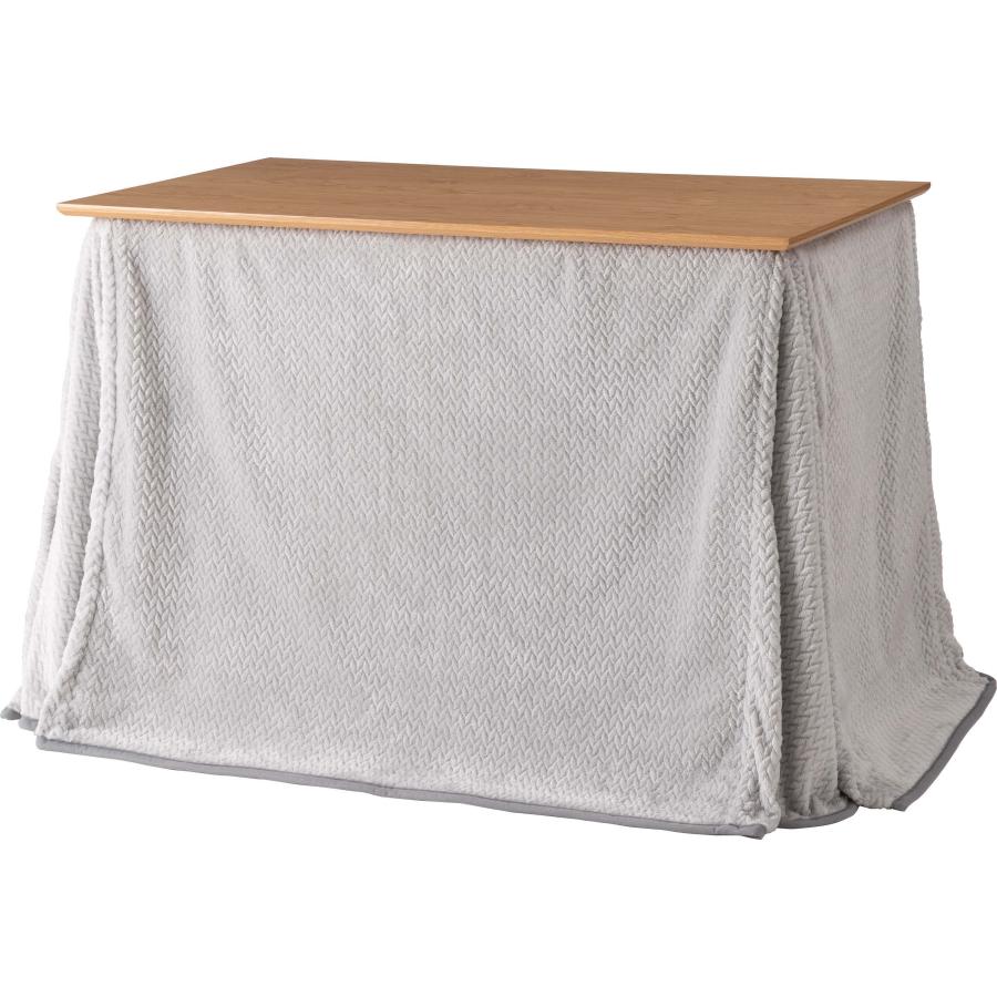 こたつ 布団 長方形 省スペース ハイタイプ ロータイプ 105×60用 2WAY 無地 ニット柄 シープボア 暖かい 軽量 コンパクト収納 おしゃれ かわいい 北欧 |  | 02