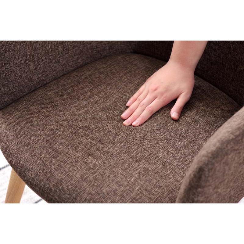 ダイニングチェア 回転 360度 椅子 チェアー おしゃれ 北欧 木脚 天然木 ファブリック アーム付き 肘掛け 座面高43cm カフェ モダン 店舗 オフィス 飲食 法人 |  | 13