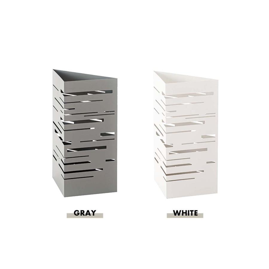 傘立て おしゃれ スリム コンパクト 三角 コーナー 省スペース スチール 約2kg 北欧 アンブレラスタンド 玄関収納 透かし モダン 受け皿 水受けトレー 取り外し |  | 09