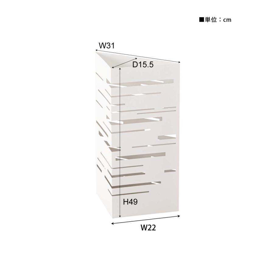 傘立て おしゃれ スリム コンパクト 三角 コーナー 省スペース スチール 約2kg 北欧 アンブレラスタンド 玄関収納 透かし モダン 受け皿 水受けトレー 取り外し |  | 10