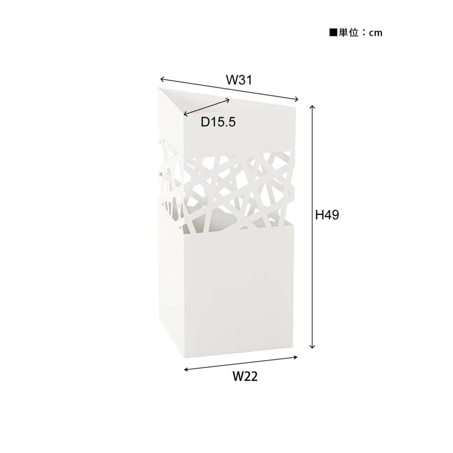 傘立て おしゃれ スリム コンパクト 三角 コーナー 省スペース スチール 約2kg 北欧 アンブレラスタンド 玄関収納 透かし モダン 受け皿 水受けトレー 取り外し |  | 10