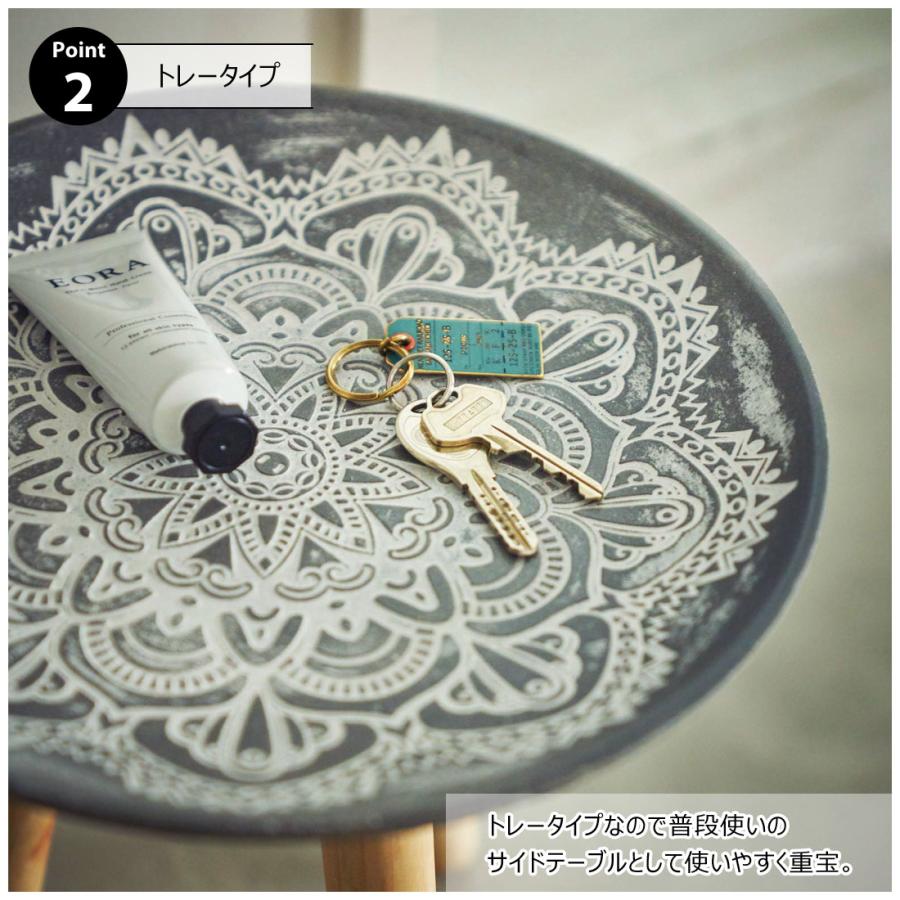 トレー トレーテーブル サイドテーブル テーブル デザイン 木製 天然木 パイン 軽量 1kg モロッコ風  アロマ リビング ダイニング 寝室 洗面所 玄関 座椅子 |  | 07