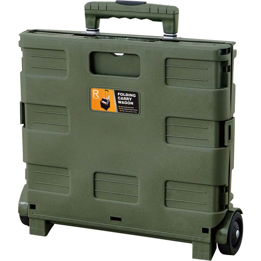 フォールディング 折りたたみ キャリーワゴン キャリーカート コンテナ 軽量 キャスター付き ショッピング カート アウトドア 大容量 完成品 |  | 05