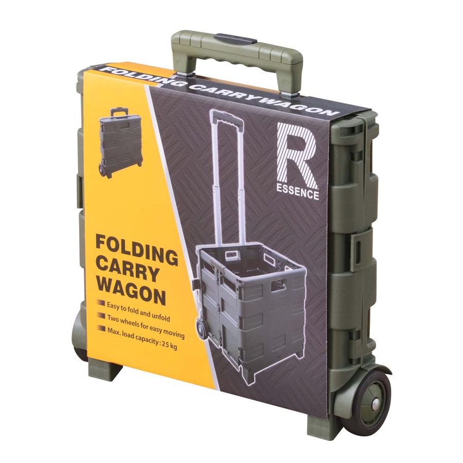 フォールディング 折りたたみ キャリーワゴン キャリーカート コンテナ 軽量 キャスター付き ショッピング カート アウトドア 大容量 完成品 |  | 06