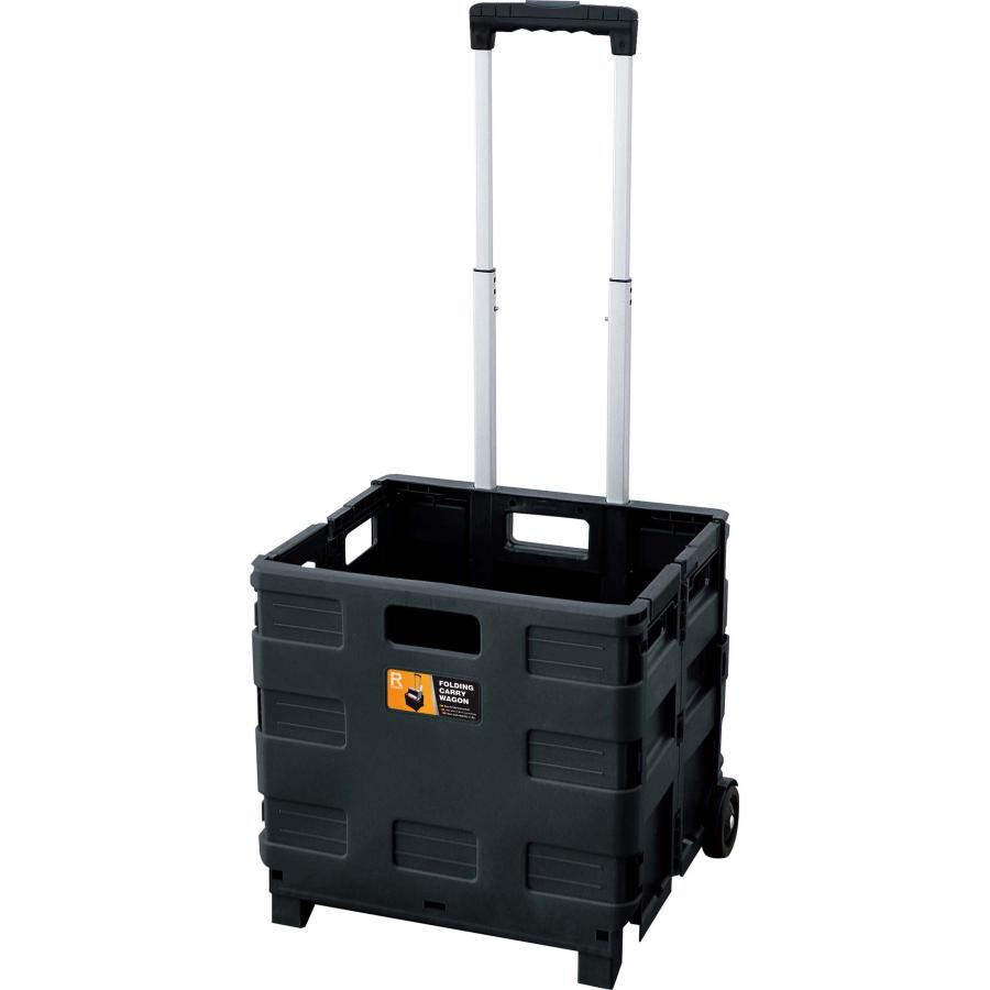 フォールディング 折りたたみ キャリーワゴン キャリーカート コンテナ 軽量 キャスター付き ショッピング カート アウトドア 大容量 完成品 |  | 01