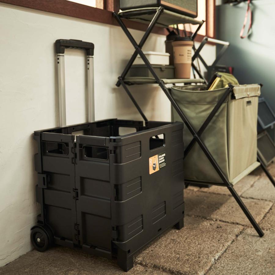 フォールディング 折りたたみ キャリーワゴン キャリーカート コンテナ 軽量 キャスター付き ショッピング カート アウトドア 大容量 完成品 |  | 20