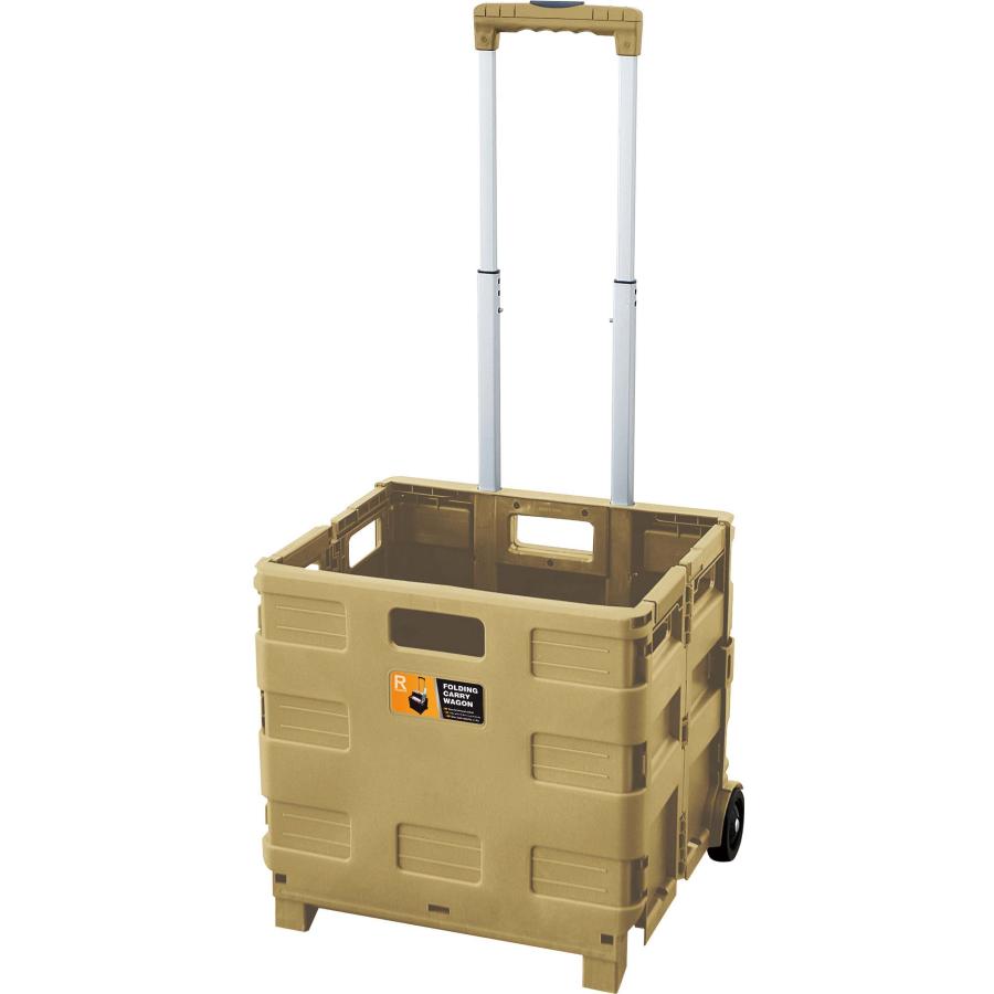 フォールディング 折りたたみ キャリーワゴン キャリーカート コンテナ 軽量 キャスター付き ショッピング カート アウトドア 大容量 完成品 |  | 04