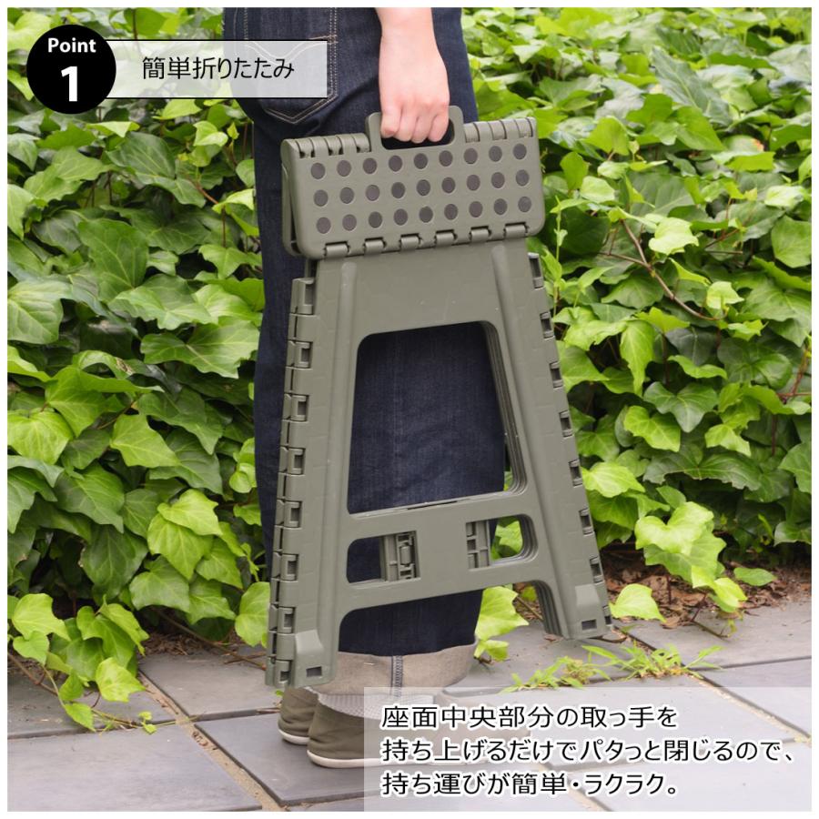 ステップ台 踏み台 ステップスツール ステップラダー クラフタースツール LL 高さ45cm 折りたたみ 滑りにくい ノンスリップ スリム コンパクト 軽量 耐荷重80kg |  | 07