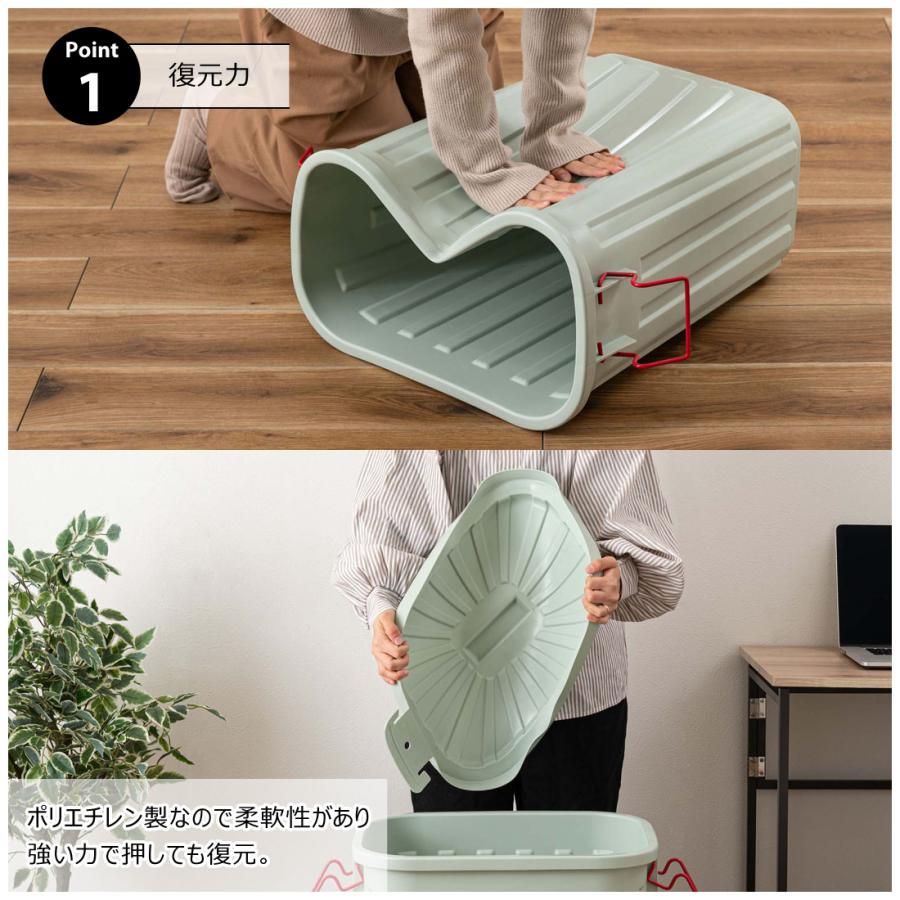 ゴミ箱 おしゃれ 60L 屋外 屋内 ふた付き 60リットル ダストボックス 日本製 ロック付き 3年保証 大容量 大型 ベランダ キッチン ガーデン ガレージ 軽量 耐衝撃 |  | 07