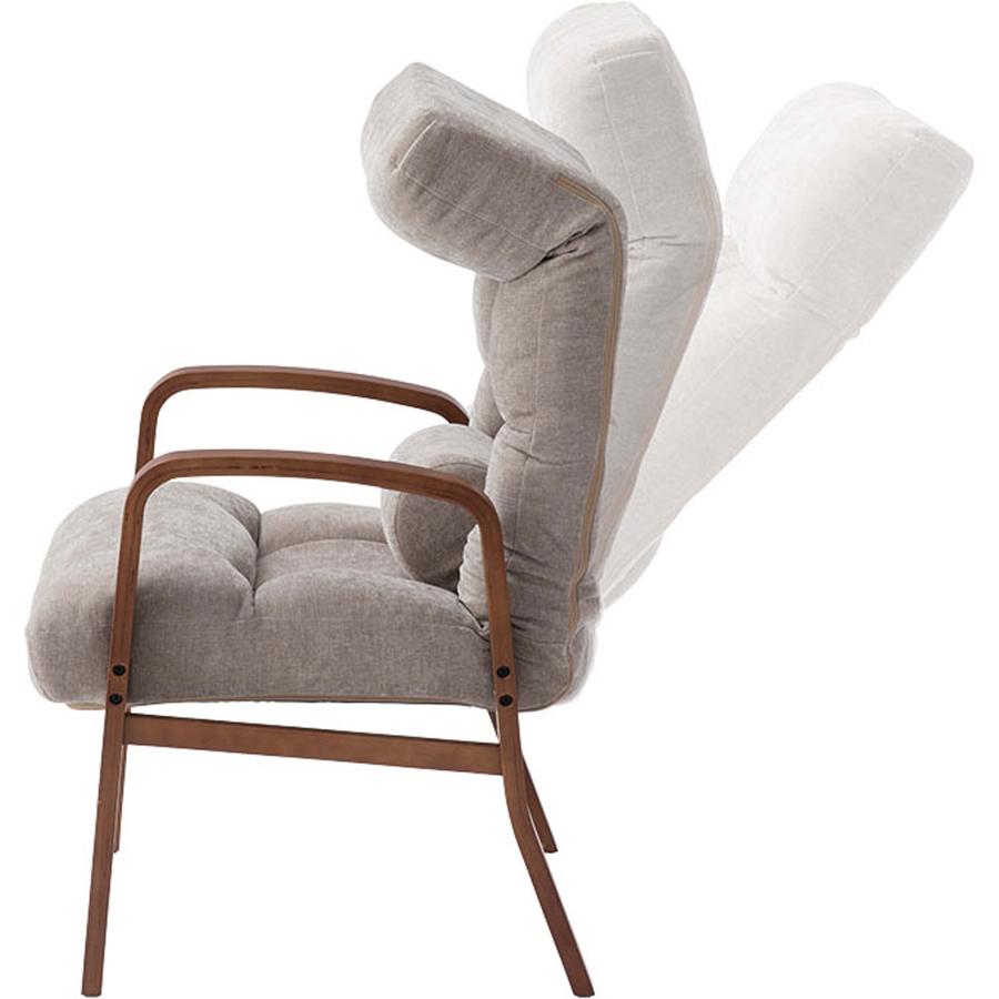 高座椅子 腰楽 リクライニング 背もたれ7段階 頭・腰部14段階 ランバーサポート 肘付き 肘掛 立ち座り 折りたたみ 省スペース 持ち運び リラックスチェア ギフト |  | 06