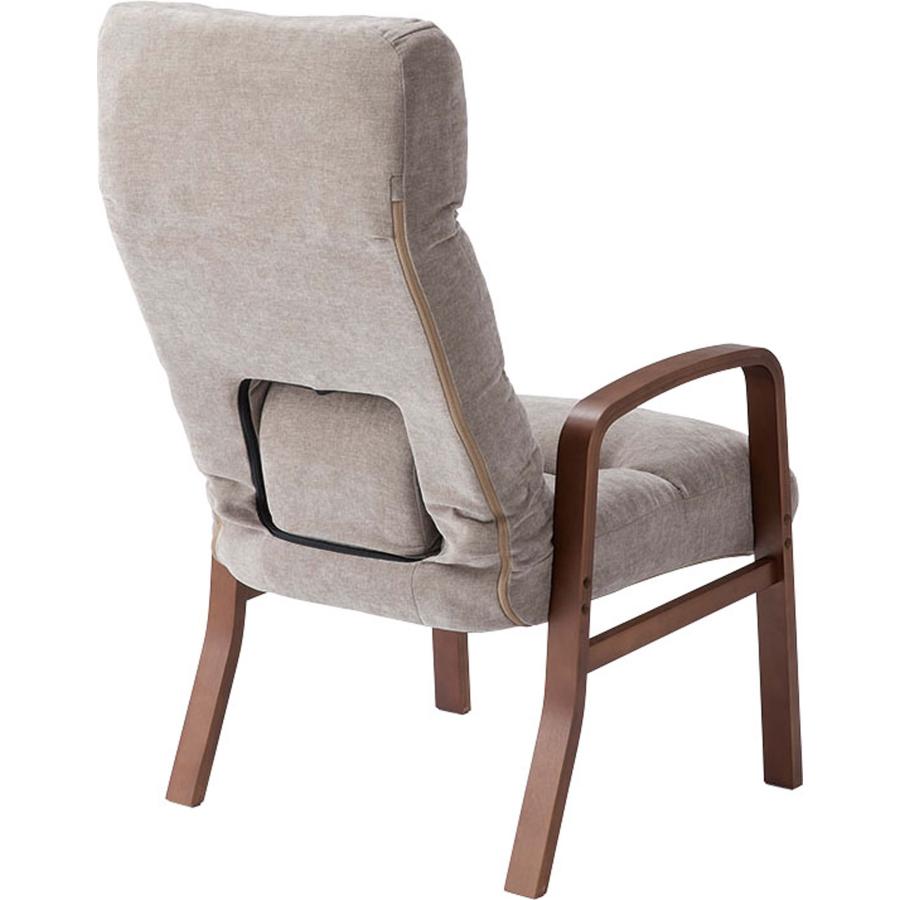 高座椅子 腰楽 リクライニング 背もたれ7段階 頭・腰部14段階 ランバーサポート 肘付き 肘掛 立ち座り 折りたたみ 省スペース 持ち運び リラックスチェア ギフト |  | 03