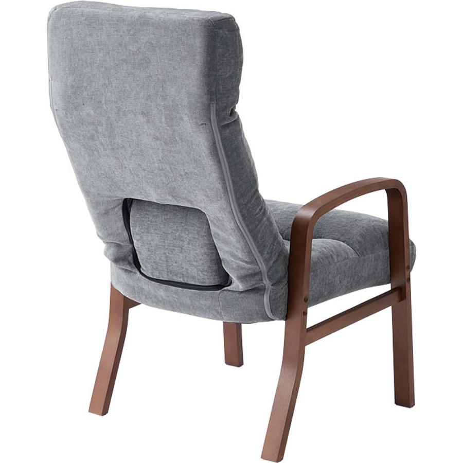 高座椅子 腰楽 リクライニング 背もたれ7段階 頭・腰部14段階 ランバーサポート 肘付き 肘掛 立ち座り 折りたたみ 省スペース 持ち運び リラックスチェア ギフト |  | 04