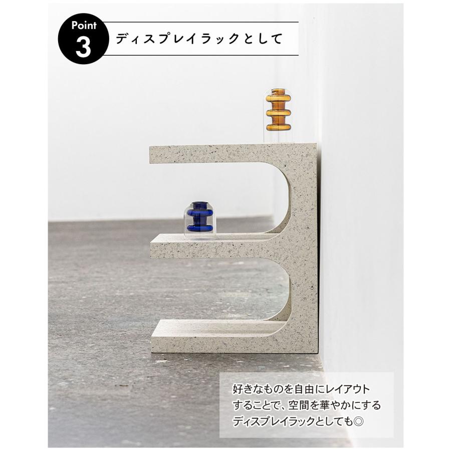 サイドテーブル おしゃれ テラゾー柄 ディスプレイラック シェルフ ソファサイド ベッドサイド ナイトテーブル ストーン調 花台 小物置き リビング 玄関 寝室 |  | 09