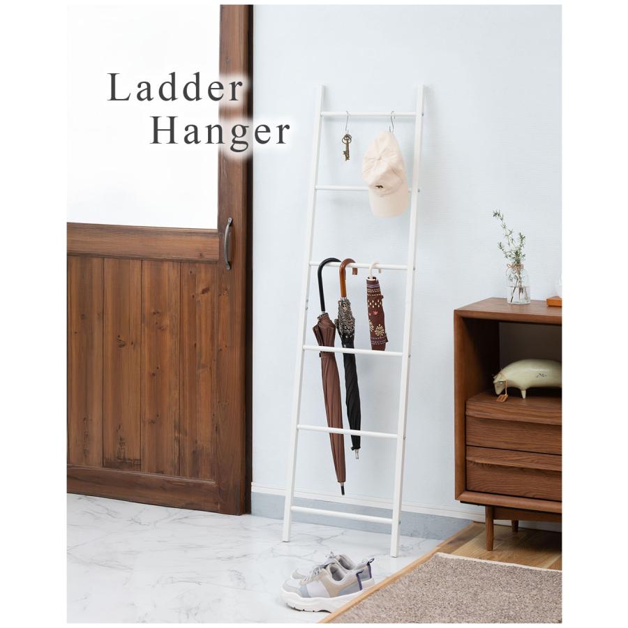 ラダーハンガー スチール ハンガー 壁掛け おしゃれ 寝室 リビング 玄関 ハシゴ型 洋服掛け コート掛け ハンガーポール ラダーラック ディスプレイ インテリア |  | 03
