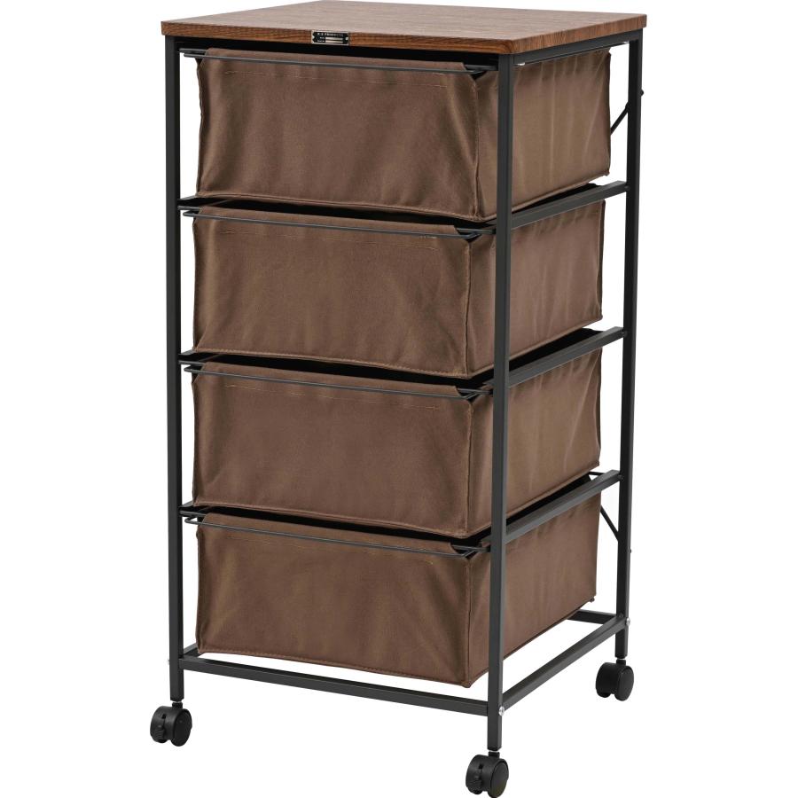チェスト 4段 布 キャンバス キャスター付き 収納家具 収納 ファブリック 組立簡単 衣類収納 シェルフ ランドリーチェスト ランドリーラック |  | 01