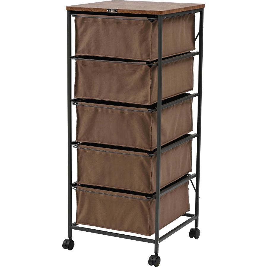 チェスト 5段 布 キャンバス キャスター付き 収納家具 収納 ファブリック 組立簡単 衣類収納 シェルフ ランドリーチェスト ランドリーラック |  | 01