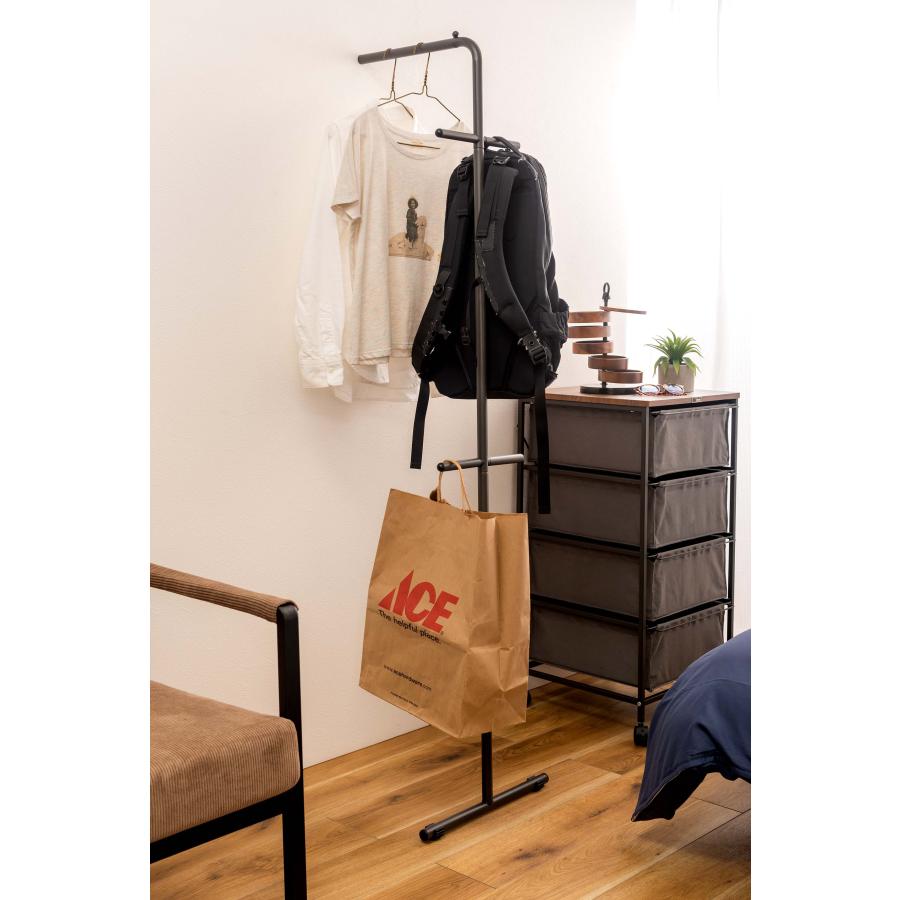 ハンガー ポールハンガー ハンガーラック スタンドハンガー 立てかけ 壁面収納 洋服掛け 部屋干し 鞄 帽子 コート 一人暮らし 新生活 玄関 スリム 省スペース |  | 14