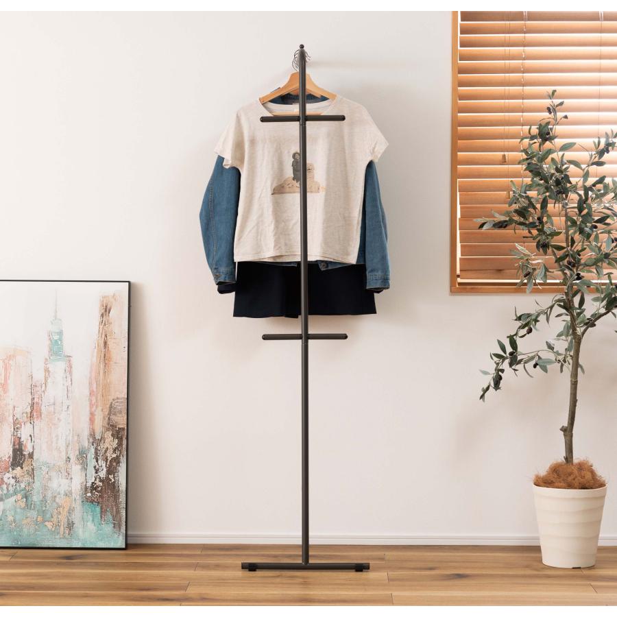 ハンガー ポールハンガー ハンガーラック スタンドハンガー 立てかけ 壁面収納 洋服掛け 部屋干し 鞄 帽子 コート 一人暮らし 新生活 玄関 スリム 省スペース |  | 15