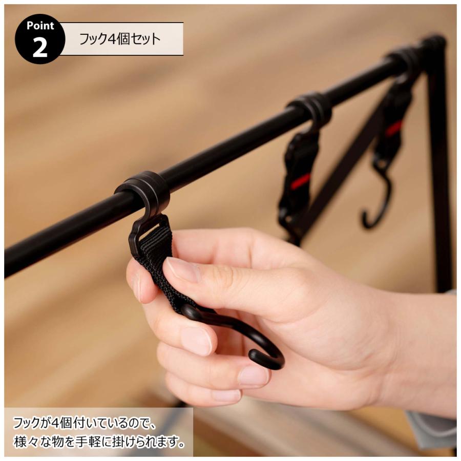 折りたたみラック フォールディング ハンギング フック付き 棚板 MDF 持ち運び 簡単 アウトドア キャンプ イベント テーブル サイドテーブル ソファ 玄関 |  | 08