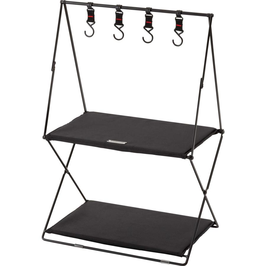 折りたたみラック フォールディング ハンギング フック付き 棚板 MDF 持ち運び 簡単 アウトドア キャンプ イベント テーブル サイドテーブル ソファ 玄関 |  | 02