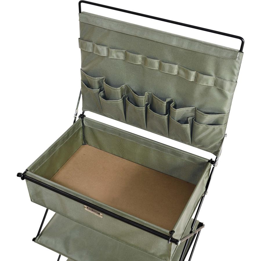 折りたたみラック フォールディング ラック シェルフ 収納 テーブル トレー サイドテーブル アウトドア キャンプ イベント ソファ デスク リビング 持ち運び |  | 04