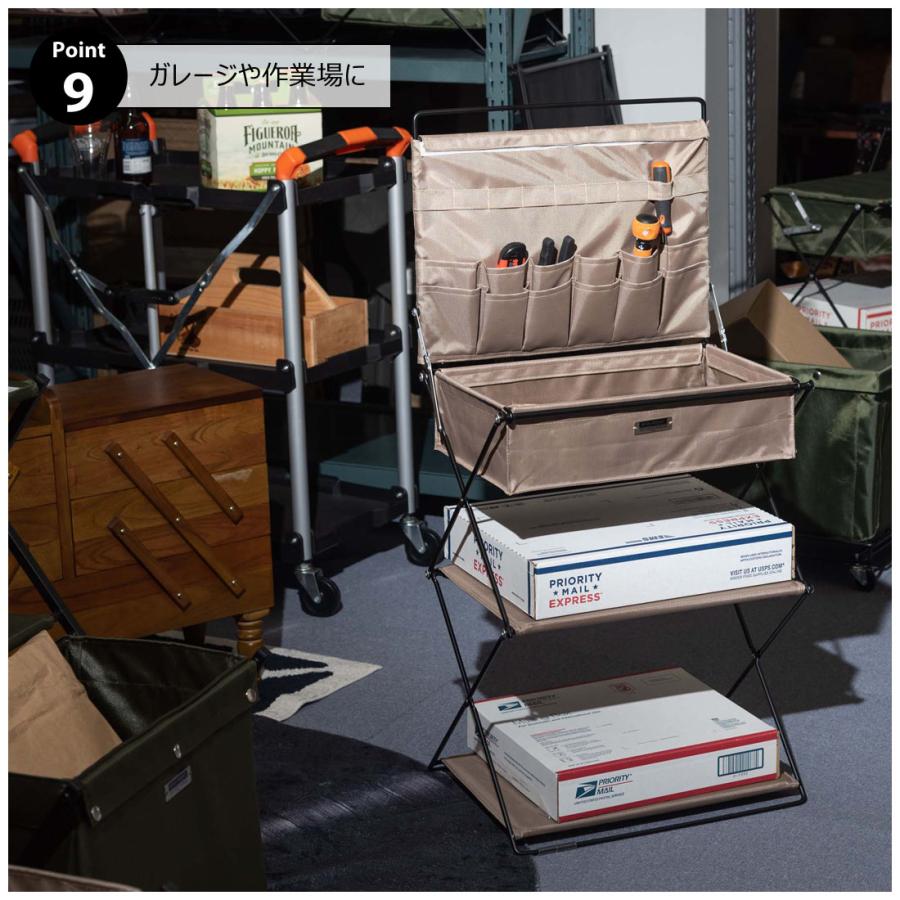 折りたたみラック フォールディング ラック シェルフ 収納 テーブル トレー サイドテーブル アウトドア キャンプ イベント ソファ デスク リビング 持ち運び |  | 16