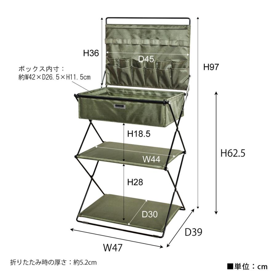 折りたたみラック フォールディング ラック シェルフ 収納 テーブル トレー サイドテーブル アウトドア キャンプ イベント ソファ デスク リビング 持ち運び |  | 17