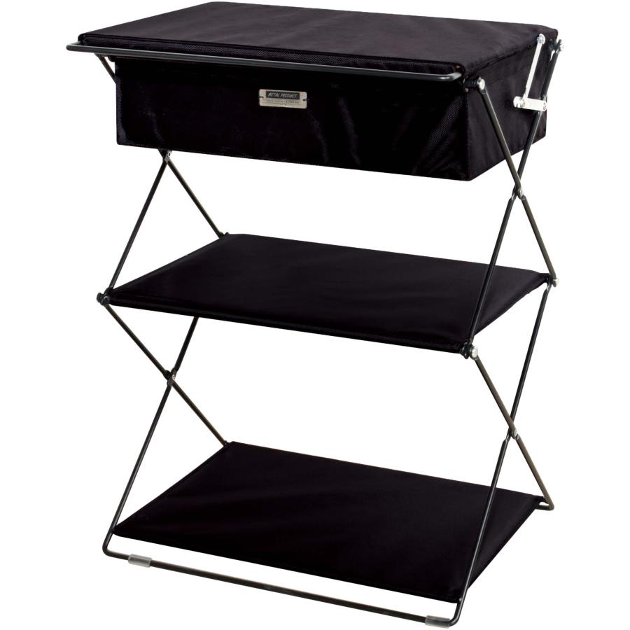 折りたたみラック フォールディング ラック シェルフ 収納 テーブル トレー サイドテーブル アウトドア キャンプ イベント ソファ デスク リビング 持ち運び |  | 02