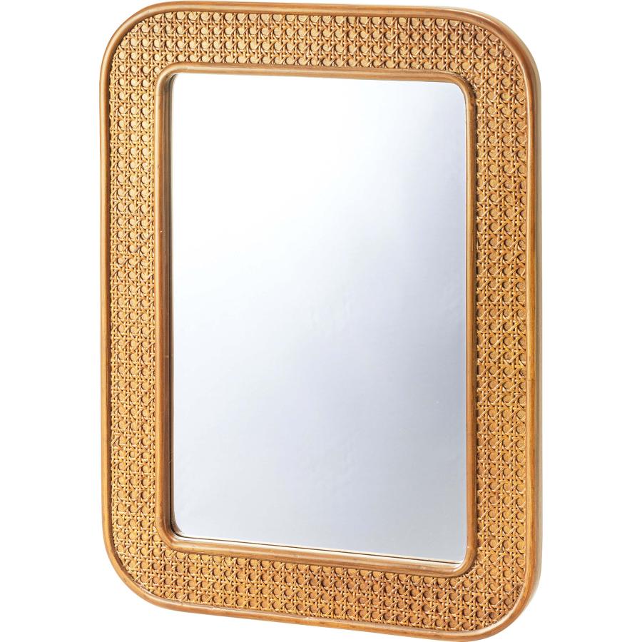 ミラー 鏡 立て掛け 壁掛け 45×60cm ラタン 籐 飛散防止ミラー 安心 かごめ編み アート おしゃれ かわいい 韓国インテリア アジアン リゾート |  | 02