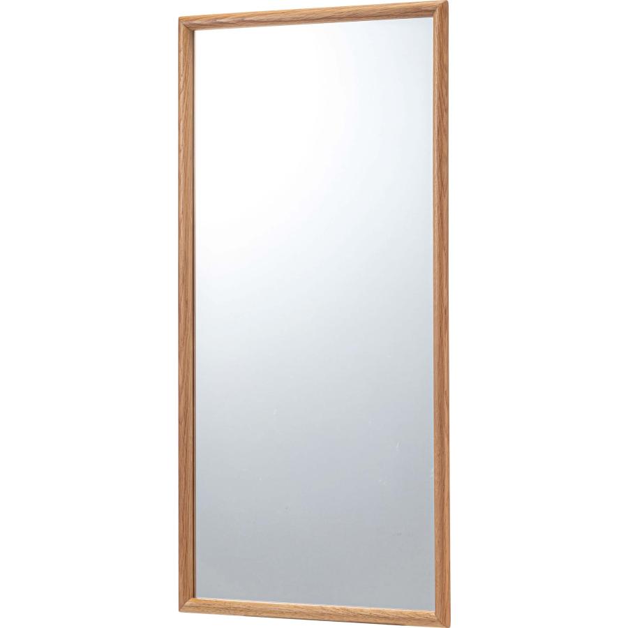 鏡 壁掛け 80×40cm ミラー ウォールミラー おしゃれ かわいい 北欧 天然木 木製 オーク 3mm飛散防止ミラー 姿見 縦掛け 横掛け 玄関 リビング ドレッサー |  | 01