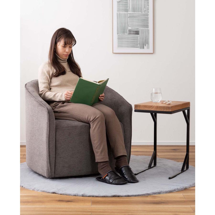 ソファー 一人掛 回転式 360度 ラウンジソファ ファブリック 回転チェア 1Pソファ アーム付き 肘付き おしゃれ 北欧 パーソナルチェア 幅74 座面高43 完成品 |  | 15