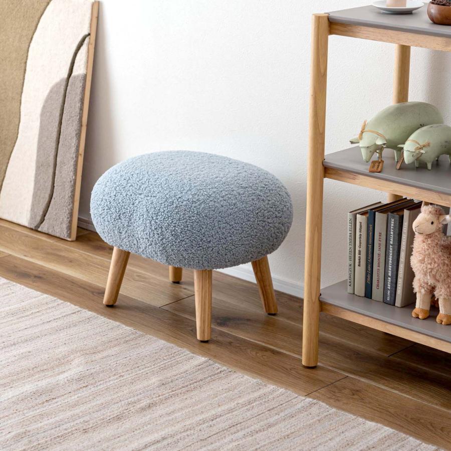 スツール おしゃれ ブークレ生地 北欧 木脚 天然木 オットマン 楕円 ジャパンディ 椅子 チェア チェアー 玄関 リビング 高さ38cm アジャスター付き ガタつき調整 |  | 16
