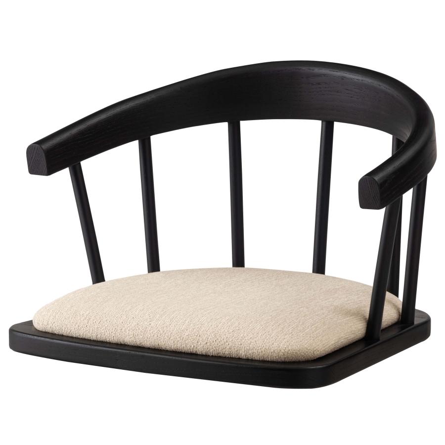 座椅子 フロアチェアー 木製 天然木 エルム材 一人用 こたつ 座卓 リビング 畳 フローリング ゆったり おしゃれ 和風 洋風 和室 洋室 和モダン 座面裏フェルト付 |  | 02