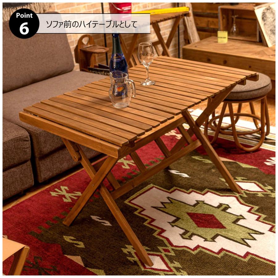 ロールトップ テーブル 折りたたみ 簡単組立 工具不要 専用収納バッグ付 天然木 木製 アカシア アウトドア キャンプ 屋内 幅100 奥行60 高さ64 持ち運び 作業台 |  | 11