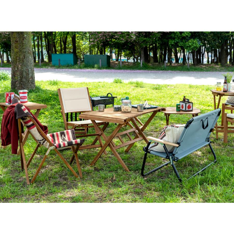 ロールトップ テーブル 折りたたみ 簡単組立 工具不要 専用収納バッグ付 天然木 木製 アカシア アウトドア キャンプ 屋内 幅100 奥行60 高さ64 持ち運び 作業台 |  | 16