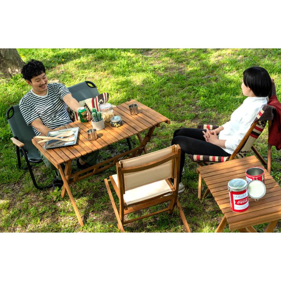 ロールトップ テーブル 折りたたみ 簡単組立 工具不要 専用収納バッグ付 天然木 木製 アカシア アウトドア キャンプ 屋内 幅100 奥行60 高さ64 持ち運び 作業台 |  | 17