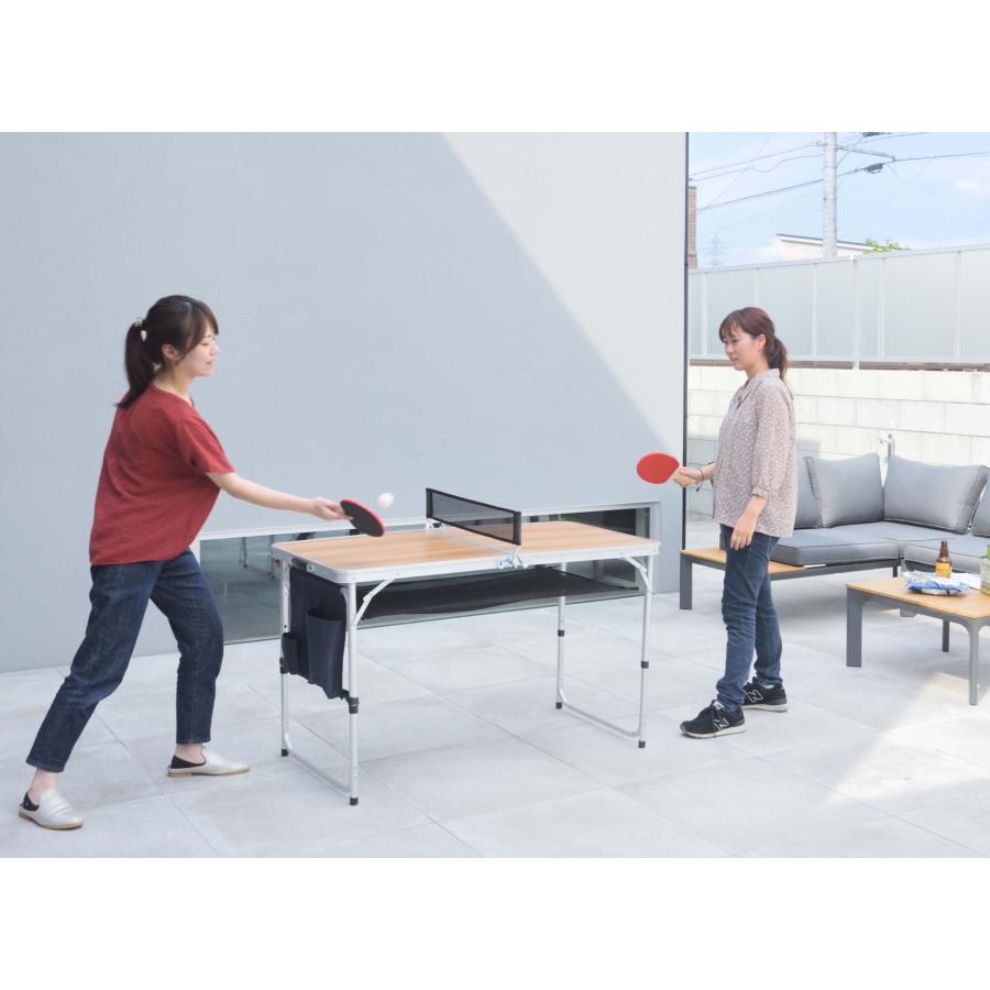 テーブル アウトドアテーブル フォールディングテーブル 折りたたみ 高さ調整 収納付き 卓球台 アウトドア キャンプ バーベキュー 公園 |  | 18