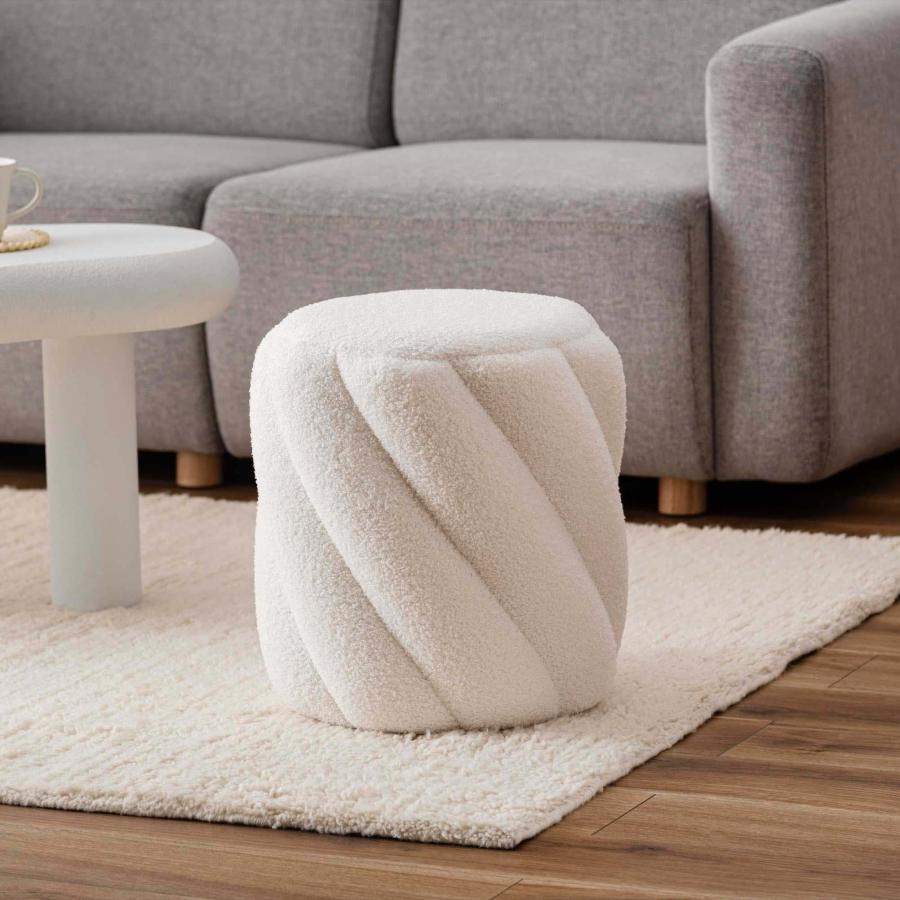 スツール おしゃれ チェア 椅子 ブークレ調 北欧 モダン カフェ オットマン 丸 円形 ツイスト リビング ダイニング 玄関 ドレッサー 軽量 寝室 腰掛け チェアー |  | 17