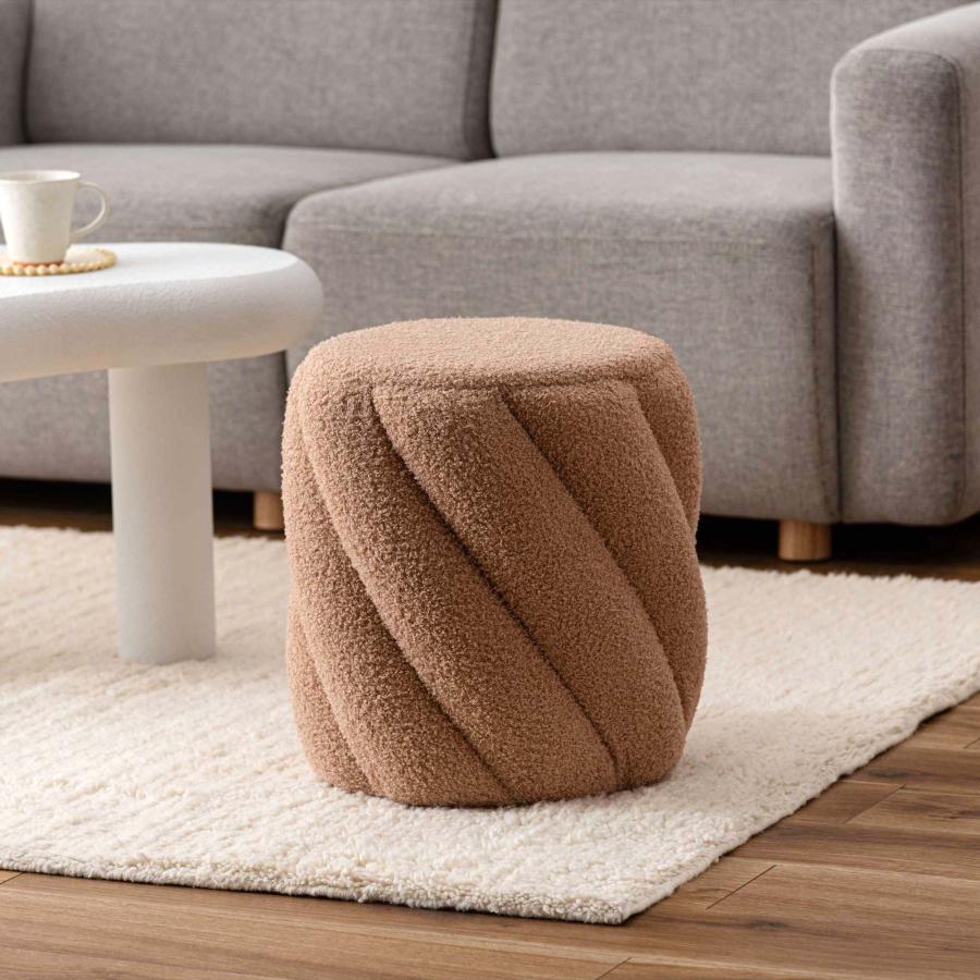 スツール おしゃれ チェア 椅子 ブークレ調 北欧 モダン カフェ オットマン 丸 円形 ツイスト リビング ダイニング 玄関 ドレッサー 軽量 寝室 腰掛け チェアー |  | 16