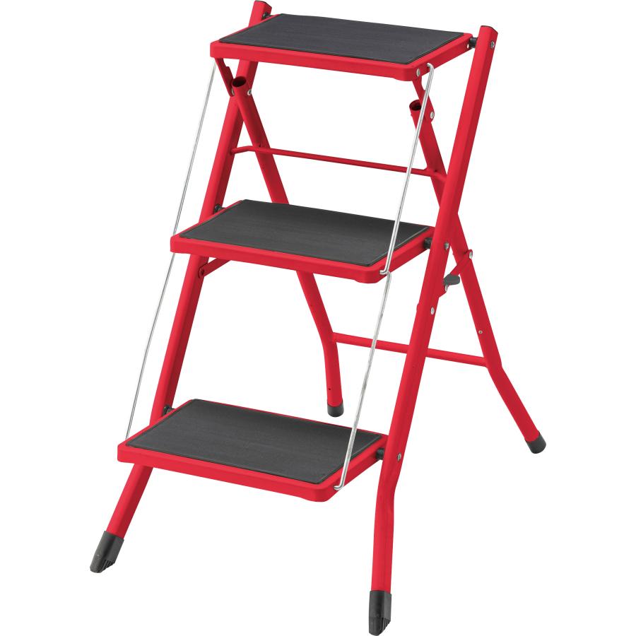 ステップ台 踏み台 ステップスツール ステップラダー 3段 折りたたみ おしゃれ 滑りにくい ノンスリップ スリム コンパクト スチール 軽量 キッチン |  | 02