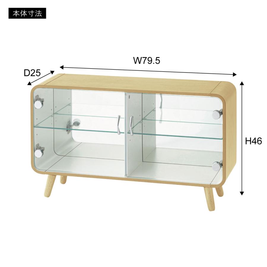 コレクションシェルフ ラック 棚 収納 ミラー 鏡 フィギュア ガラス 3段階高さ調節 5mm強化ガラス ロータイプ 木製 グッズ オタク 推し活 TV |  | 12
